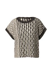 Sisley Pullover  nero / broccato / bianco