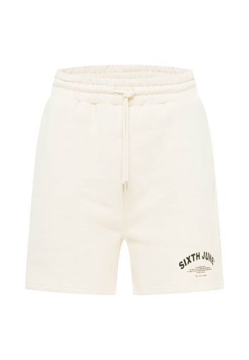 Sixth June Pantaloni  crema / nero