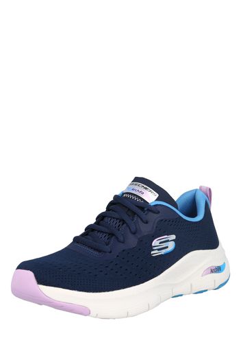 SKECHERS Sneaker bassa  blu / navy / sambuco / grigio