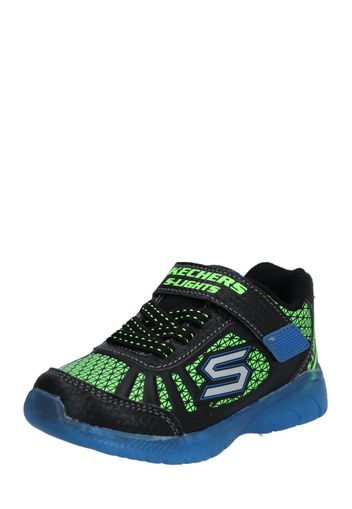 SKECHERS Sneaker  blu reale / verde neon / nero