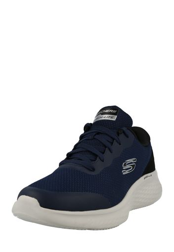 SKECHERS Sneaker bassa  blu scuro / nero / bianco