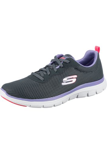 SKECHERS Sneaker bassa  grigio scuro / lilla / rosa / bianco