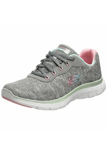 SKECHERS Sneaker bassa  grigio / grigio sfumato / verde pastello / rosa chiaro