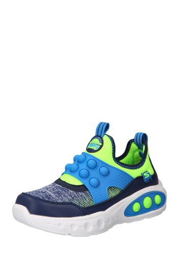 SKECHERS Sneaker  blu / navy / blu sfumato / verde neon