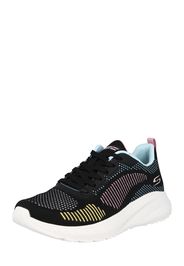 SKECHERS Sneaker bassa  nero / rosa antico / blu chiaro / giallo