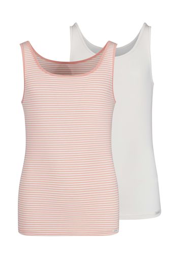 Skiny Maglietta intima  rosé / bianco naturale