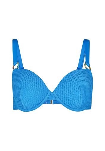 Skiny Top per bikini  blu ciano