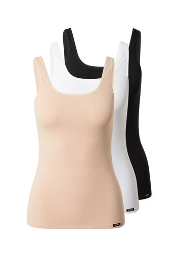 Skiny Top  beige scuro / nero / bianco