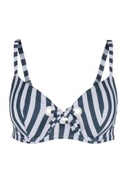 Skiny Top per bikini  blu notte / bianco