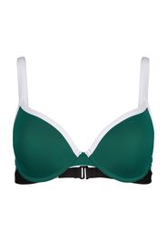 Skiny Top per bikini  smeraldo / nero / bianco