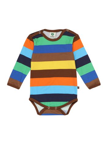 Småfolk Tutina / body per bambino  blu / marrone / kiwi / arancione