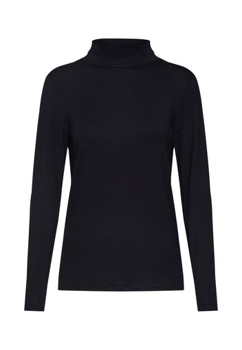 SOAKED IN LUXURY Maglietta 'Hanadi Rollneck ls'  nero