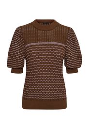 SOAKED IN LUXURY Pullover 'Manuella'  lilla pastello / marrone scuro