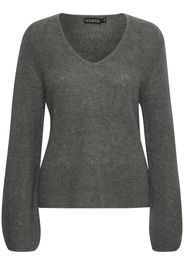 SOAKED IN LUXURY Pullover 'Tuesday'  grigio scuro
