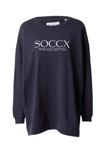 Soccx Felpa  blu notte / bianco