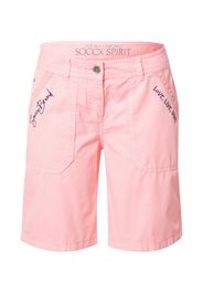 Soccx Pantaloni  rosa / blu scuro