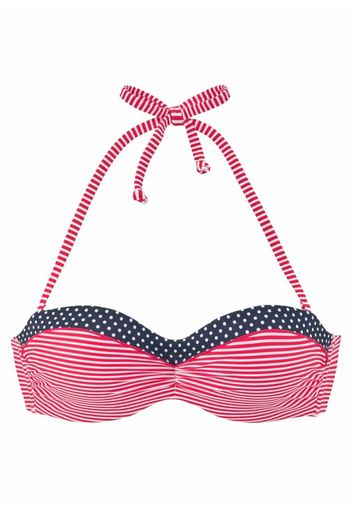 s.Oliver Top per bikini 'Avni'  blu scuro / rosso / bianco