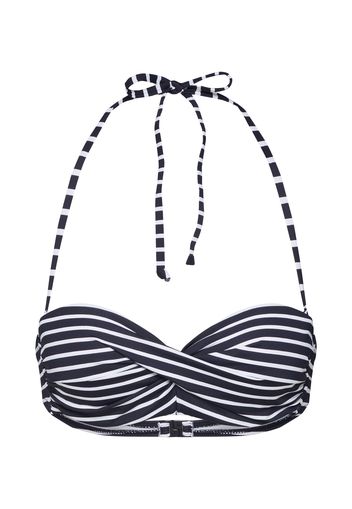 s.Oliver Top per bikini 'Hill'  bianco / nero