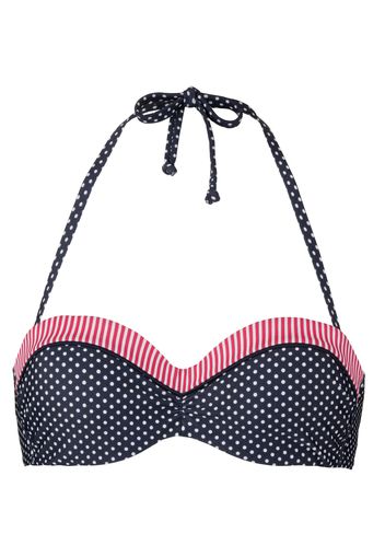 s.Oliver Top per bikini  marino / rosso / bianco