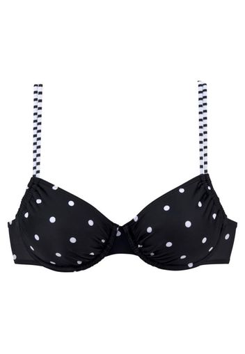 s.Oliver Top per bikini 'Audrey'  bianco / nero