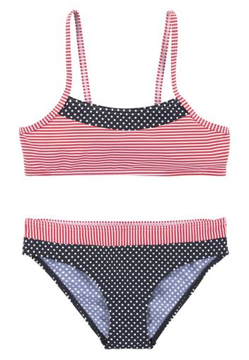 s.Oliver Bikini  navy / rosso scuro / bianco