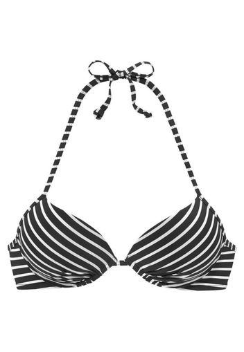 s.Oliver Top per bikini  nero / bianco