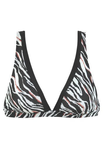 s.Oliver Top per bikini  nero / bianco / ruggine