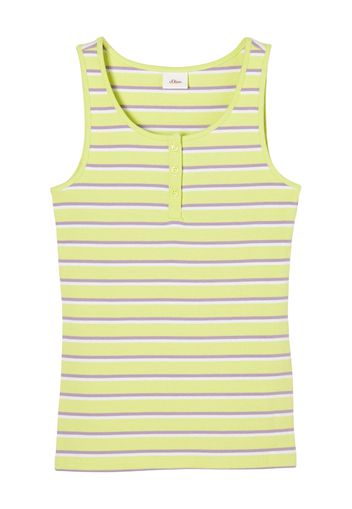 s.Oliver Top  lime / lilla / bianco