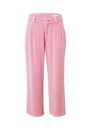 s.Oliver Pantaloni con pieghe  rosa chiaro