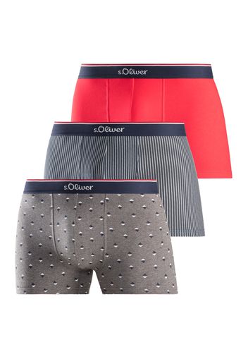 s.Oliver Boxer  navy / grigio scuro / rosso / bianco