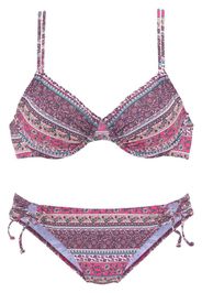 s.Oliver Bikini  petrolio / bacca / rosa / rosa neon