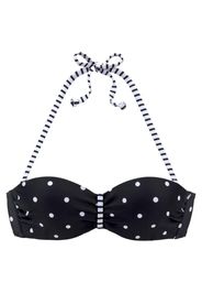 s.Oliver Top per bikini 'Audrey'  bianco / nero