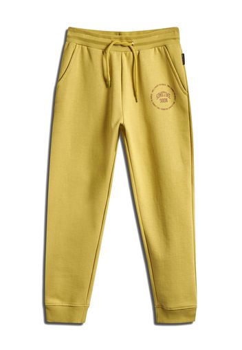 SOMETIME SOON Pantaloni 'Luna'  marrone / giallo oro