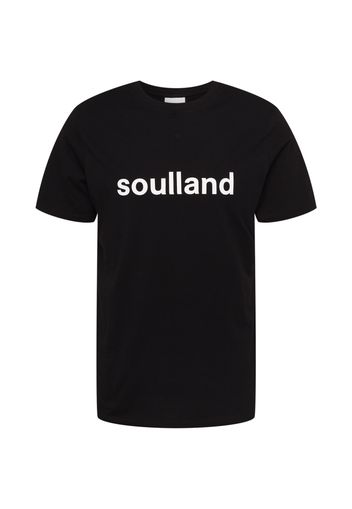 Soulland Maglietta 'Chuck'  nero / bianco