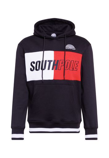 SOUTHPOLE Felpa  nero / bianco / rosso