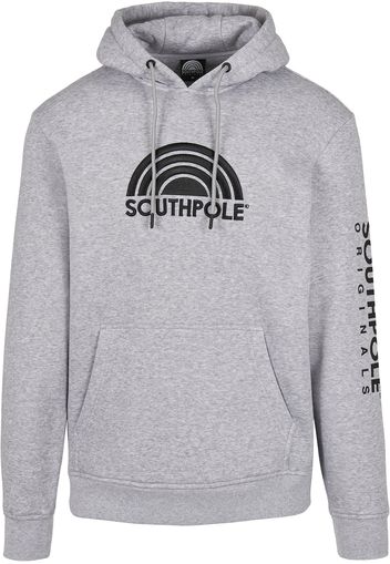 SOUTHPOLE Felpa 'Halfmoon'  grigio sfumato / antracite