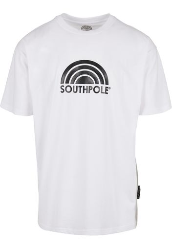 SOUTHPOLE Maglietta  bianco / nero