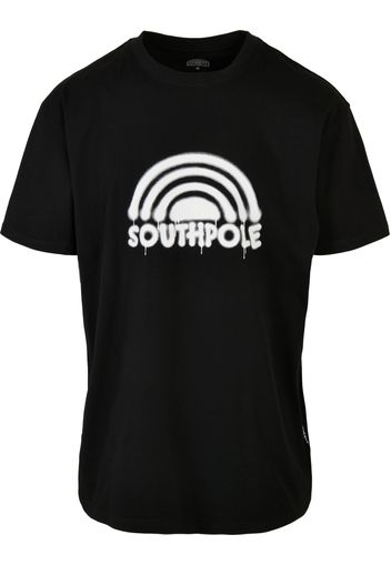 SOUTHPOLE Maglietta  nero / bianco