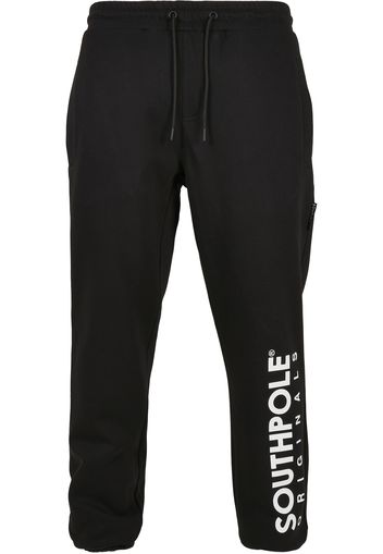 SOUTHPOLE Pantaloni  nero / bianco