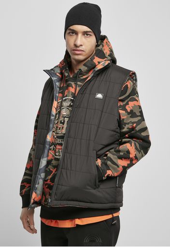 SOUTHPOLE Gilet 'Reversible'  grigio / arancione / nero