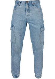 SOUTHPOLE Jeans cargo  blu denim / bianco