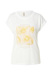 Soyaconcept Maglietta 'PANIK'  offwhite / giallo / nudo