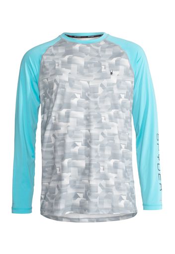 Spyder Maglia funzionale  blu chiaro / grigio / bianco