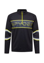 SPYDER Felpa sportiva 'PARAMOUNT'  nero / grigio scuro / bianco / limone