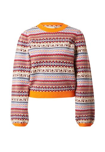 Stella Nova Pullover 'Yasmin'  crema / blu / arancione / rosso