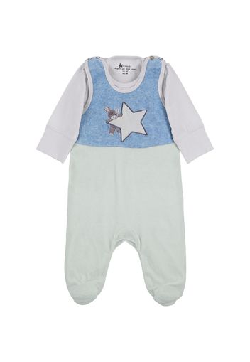 STERNTALER Tutina / body per bambino 'Nicki Emmi'  turchese / blu chiaro