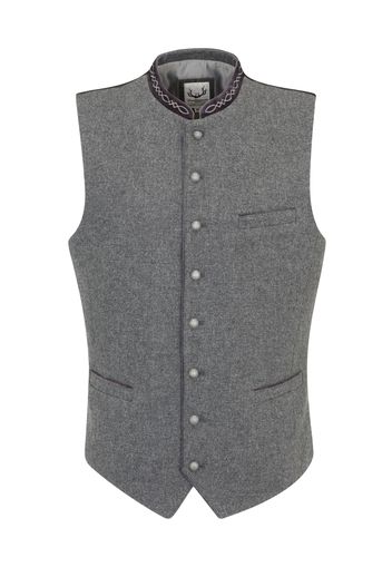 STOCKERPOINT Gilet per costume tradizionale 'Fabricio'  grigio sfumato / nero