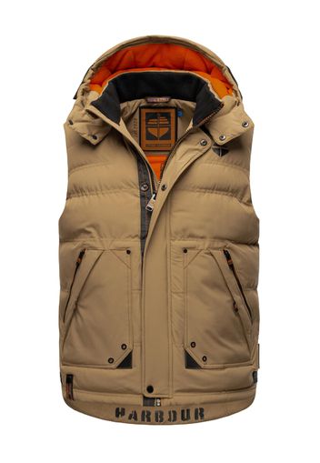 STONE HARBOUR Gilet 'Egoor'  marrone chiaro / arancione scuro / nero