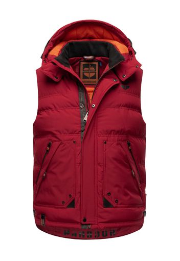 STONE HARBOUR Gilet 'Egoor'  rosso carminio / arancione scuro