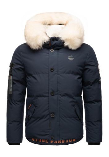 STONE HARBOUR Giacca invernale 'Halvaar'  navy / marrone